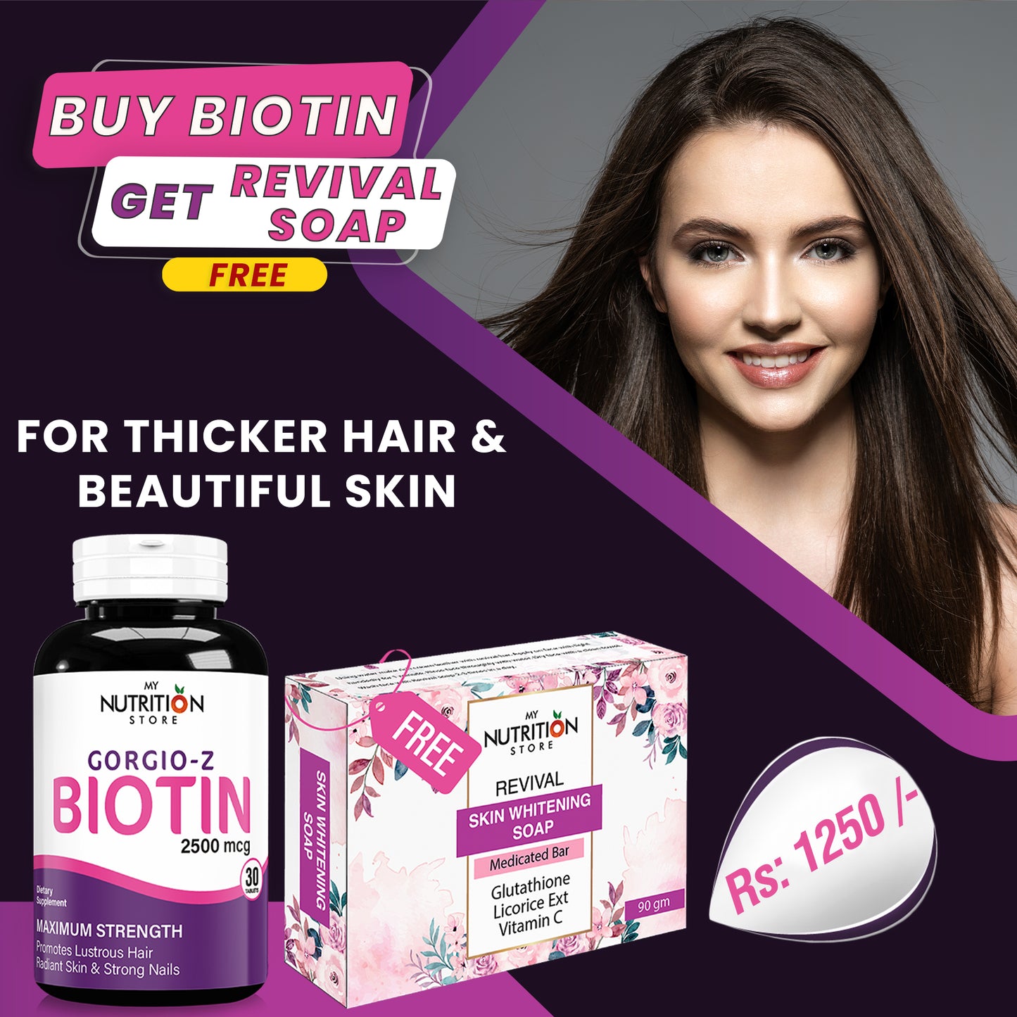 Buy Gorgio-Z-Biotin & Get Beauty Soap Free