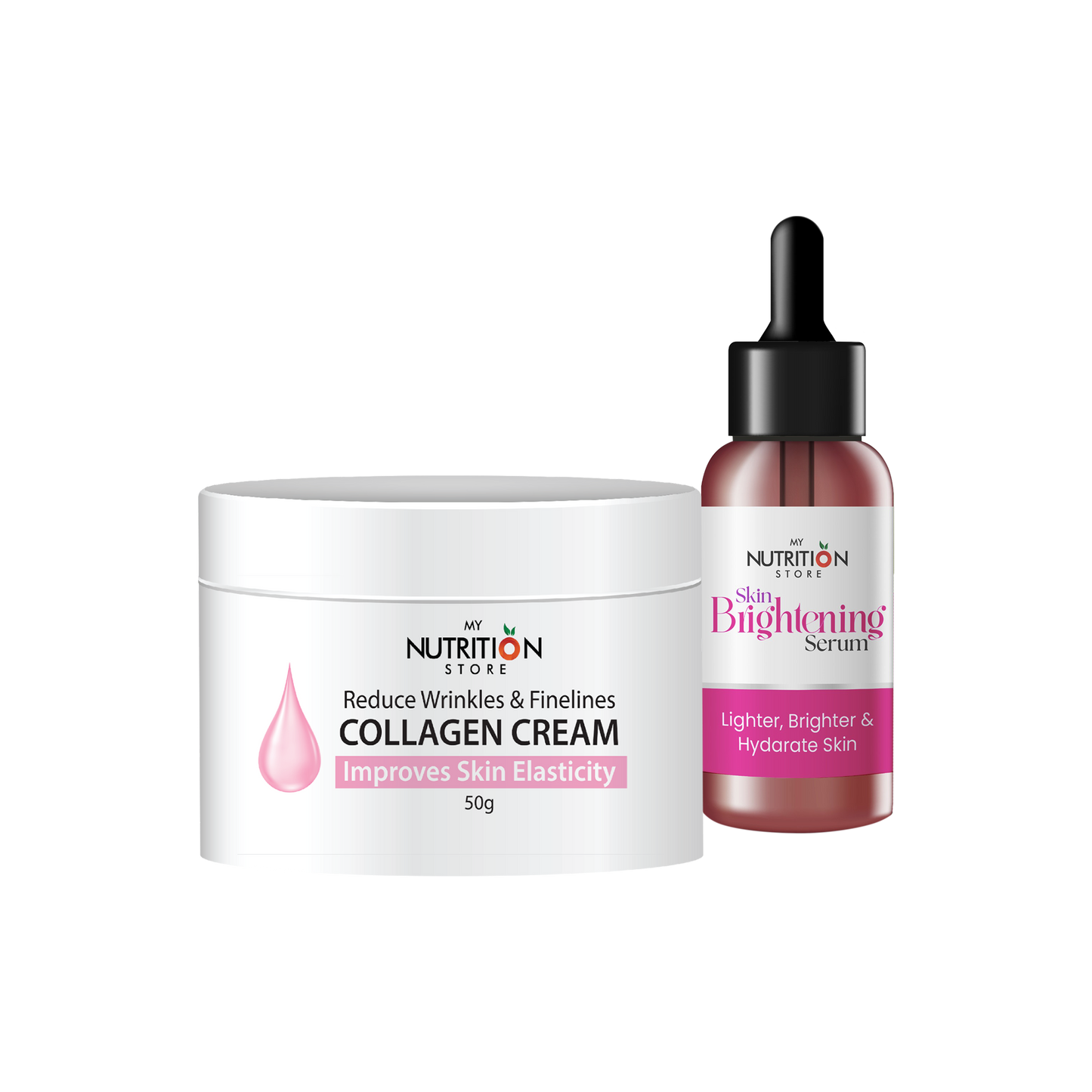 RADIANT GLOW DUO BRIGHTENING SERUM + COLLAGEN CREAM