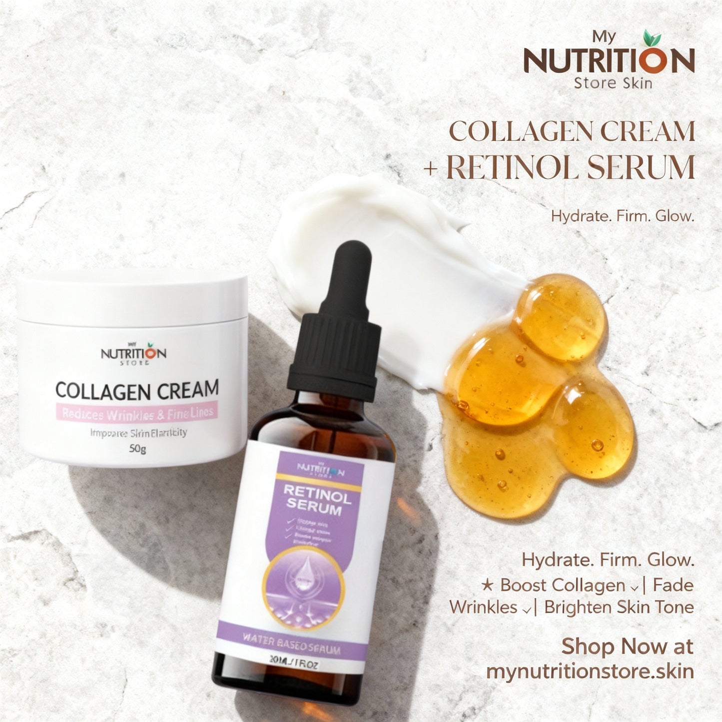 COLLAGEN CREAM + RETINOL SERUM