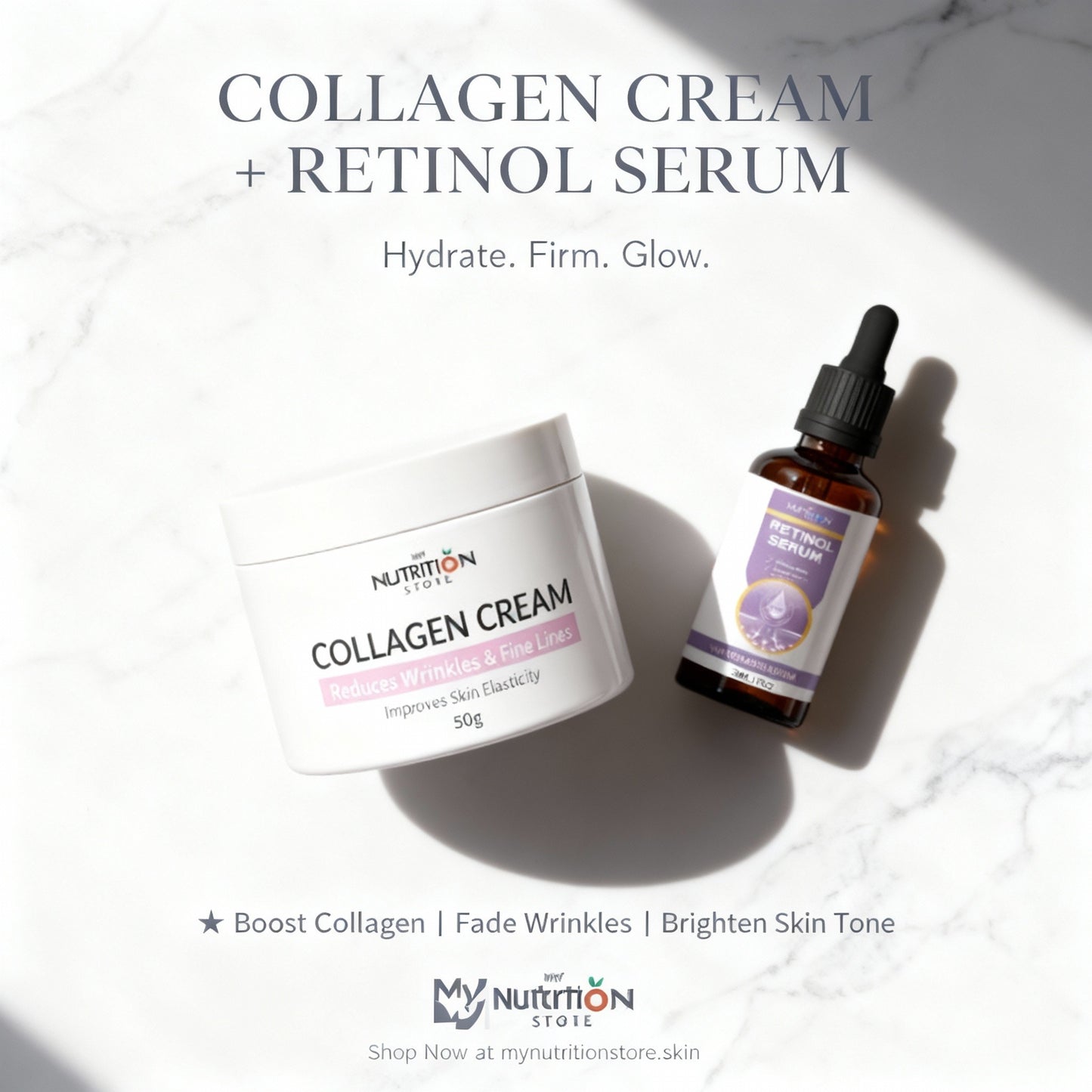 COLLAGEN CREAM + RETINOL SERUM